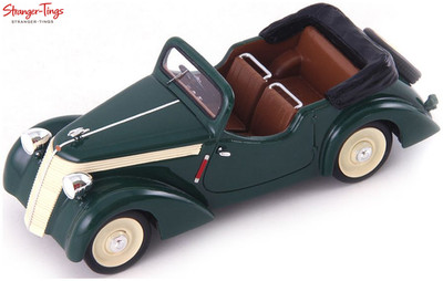 AutoCult Jawa Minor 600 Cabrio grün/elfenbein 1:43