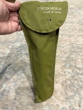 VINTAGE GREEN TOYOTA MOTOR BAG MADE JAPAN - NO TOOLS
