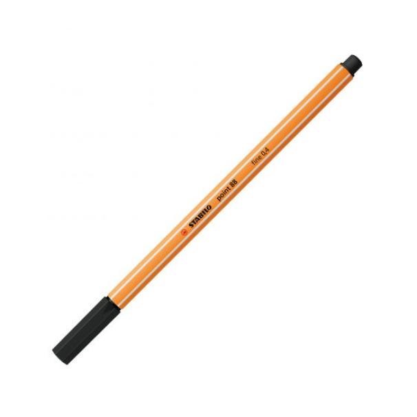 Stabilo Point 88 pennarello Fineliner con tratto da 0,4 mm colore Nero n° 46
