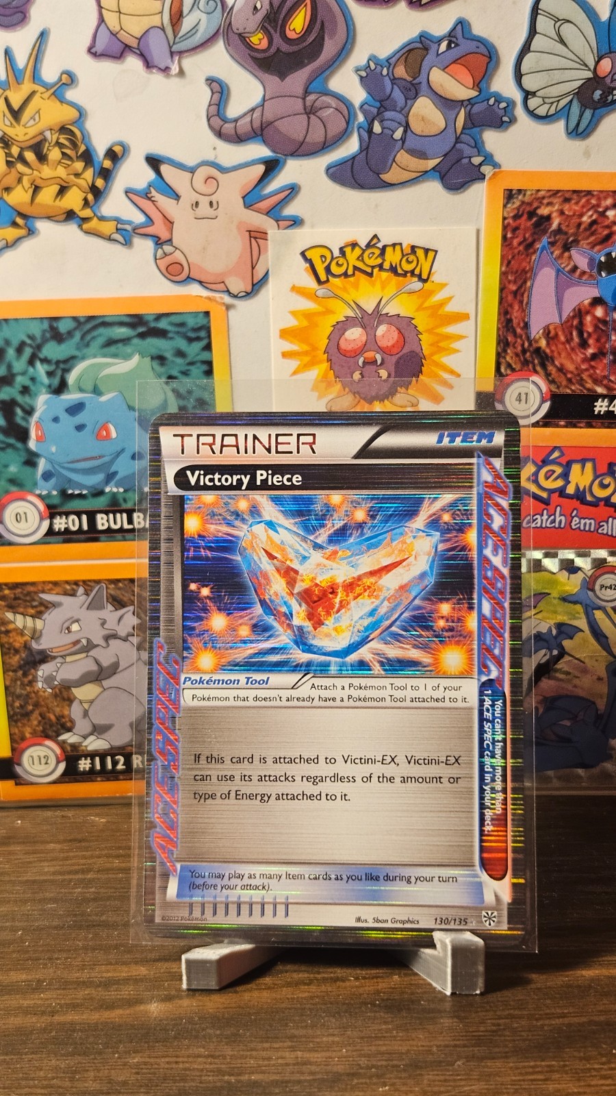 Victory Piece Rare Ace Plasma Storm 130/135 Lightly Played Pokémon TCG