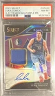 Panini 2021-22 Select Luka Doncic X-Factor Mem Auto Purple Prizm /49 PSA 8