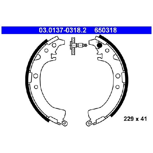 Bremsbackensatz Hinten FüR Toyota RAV A1 A2 1.8 2.0 94 Bis 02 ATE 1ZZ-FE 5S-FE-image
