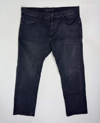 Mott & Bow Slim Stone Jeans Mens 38x30 (40x30) Black Wash Denim Stretch Comfort