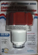 Rule 46DR Cartridge Motor 800 GPH for Bilge Pump Tournament Series Boat Marine