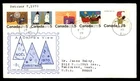 Mayfairstamps Canada FDC 1970 Childrens Xmas Paintings Castlegar First Day Cover