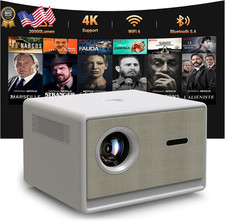 Projector Smart Projector with WiFi and Bluetooth Projector 4K 1080P 120 NEW