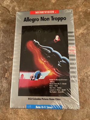 Allegro Non Troppo- Betamax - NOS & RARE Beta Tape - NEW, SEALED