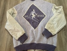 Vintage ICEWOOL Alafoss Iceland Virgin Wool Sweater Jacket Full Zip Size Medium