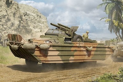 I Love Kit 63540 GMC DUKW-353 WITH 105MM HOWITZER 1/35 Model Kit
