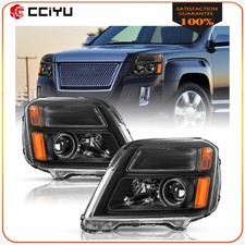 Pair Headlights Assembly For 2010-2015 GMC Terrain SLT SLE Black w/Projector