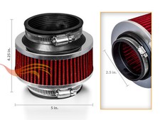 2.5 Inches Cold Air Intake Bypass Valve Filter 63 Mm Red Ford 2.5 Inches Cold Air Intake Bypass Valve Filter 63 Mm Red Ford