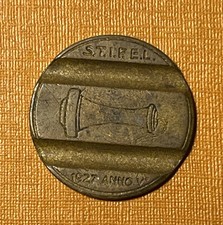 GETTONE TELEFONICO STIPEL 1927 - RARO - SOCIETÀ TELEFONICA PIEMONTESE E LOMBARDA