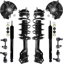 Front Steering Knuckles Hub Struts Rear Shocks Sway Bars for 2006-11 Honda Civic