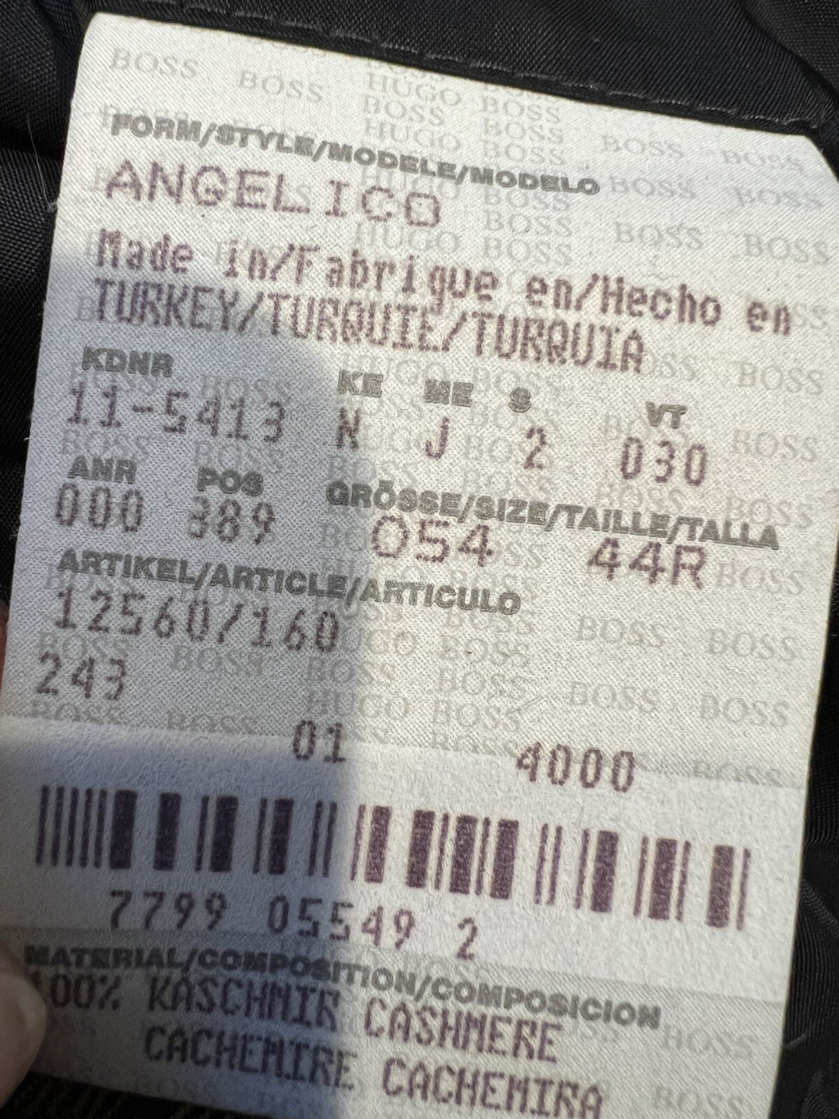 Hugo Boss Angelico Loro Piana Mens Black Cashmere 3 Button Blazer Jacket 44R thumbnail 11