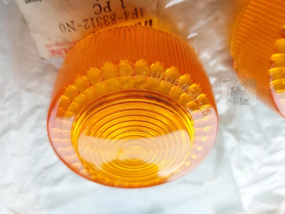 Lente señal guiño Yamaha Chappy LB50 II 1980 RX50 1982 2 piezas nos Foto 3 de 4