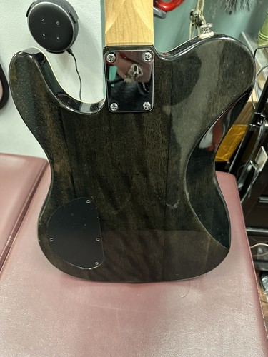 G & L Tribute Series ASAT Deluxe Trans Black Fire Striped Maple… beautiful color - Picture 9 of 14