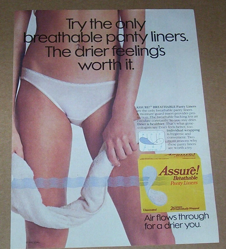 Por veredicto escucho música 1984 impreso página de anuncio -Assure productos de higiene femenina NIÑA en bragas PUBLICIDAD | eBay Por veredicto escucho música 1984 impreso página de anuncio -Assure productos de higiene femenina NIÑA en bragas PUBLICIDAD | eBay