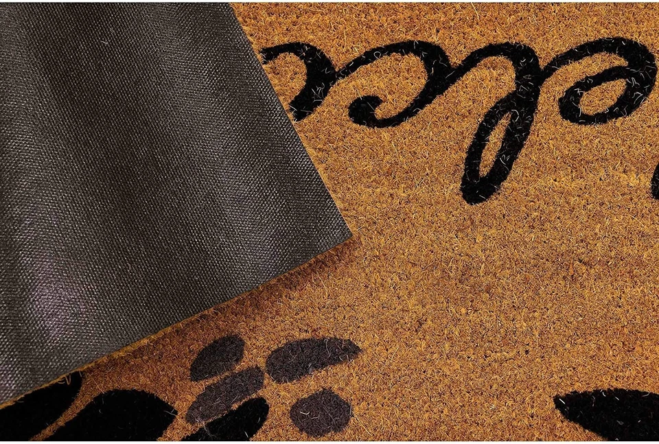 Liora Manne Natura Tropical Leaves Border Black Outdoor Welcome Door Mat, 2' x 3 - image 3 of 4