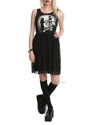 Disney The Nightmare Before Christmas Jack Sally Hill Dress JRS M Hot Topic NWT