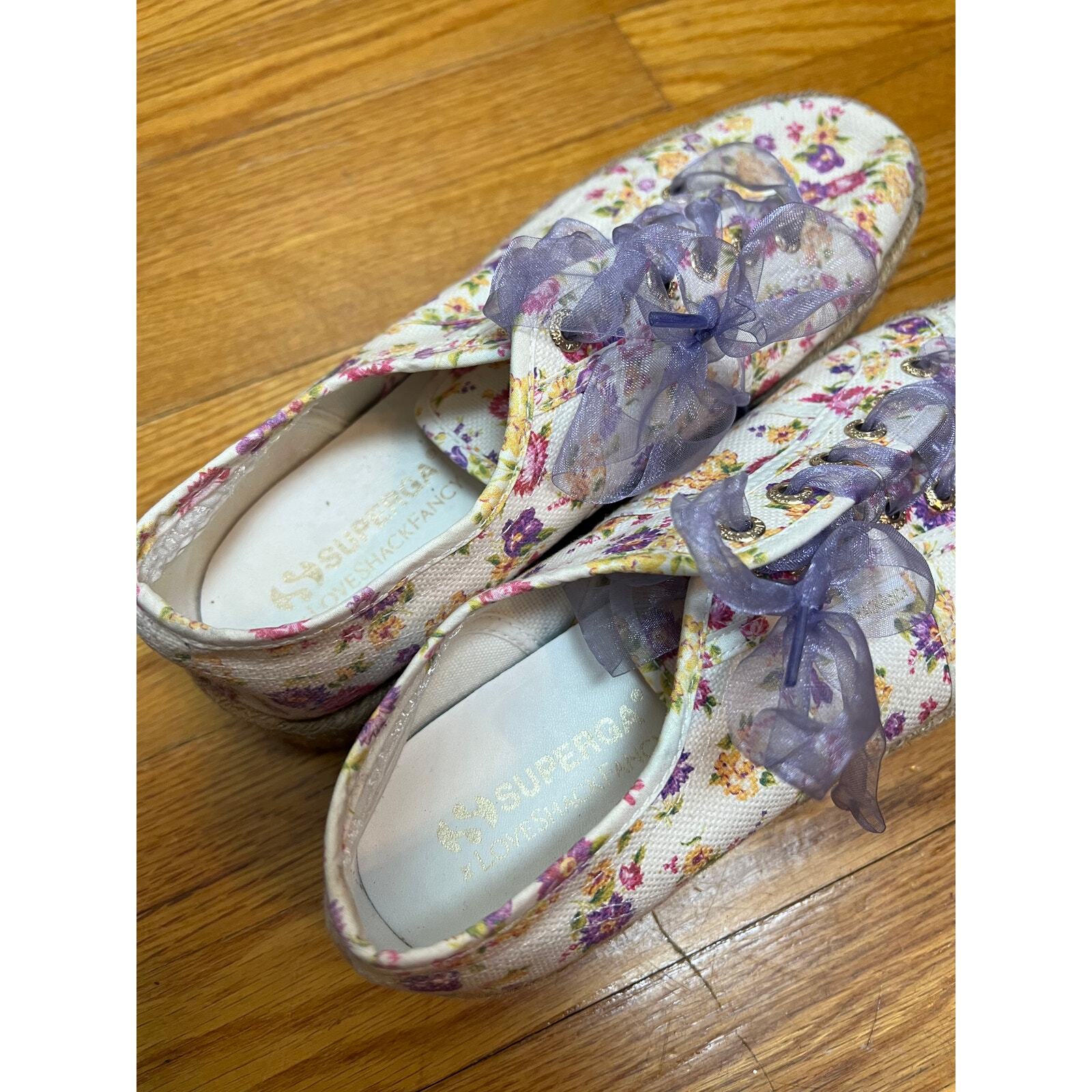 LoveShackFancy x Superga Platform Espadrilles Sz.… - image 3