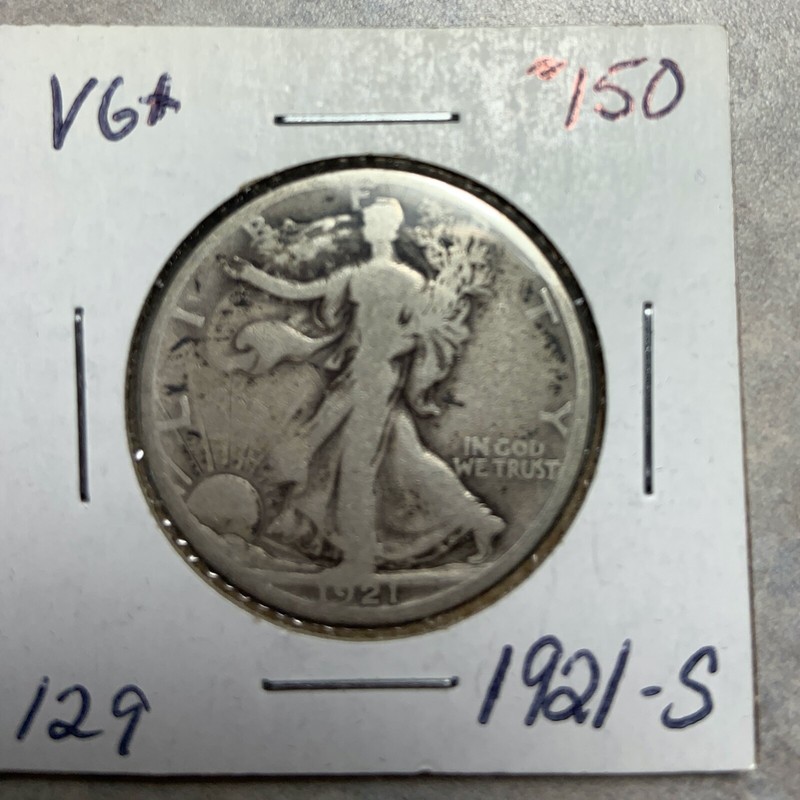 1921-S  Liberty Half Dollar  -129