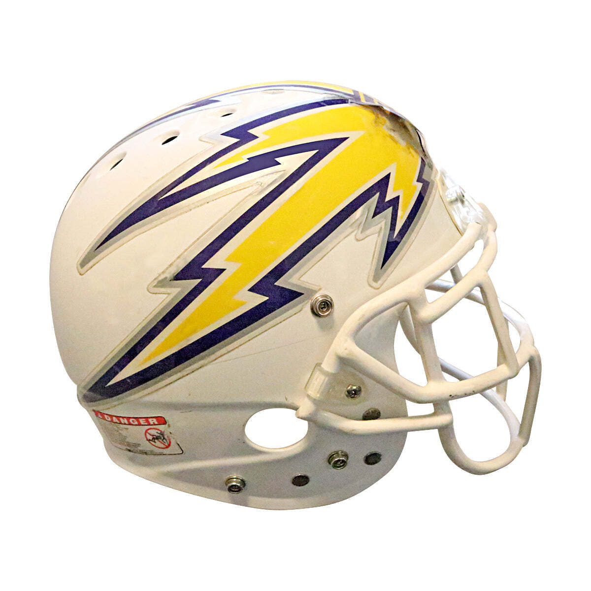 Birmingham Thunderbolts 2001 XFL Game Used Helmet | eBay Birmingham Thunderbolts 2001 XFL Game Used Helmet | eBay