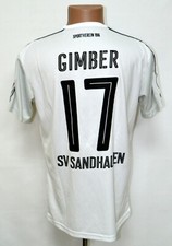 SV SANDHAUSEN DEUTSCHLAND MATCH WORN AUSGABE 2016 FUSSBALLTRIKOT 17 GIMBER