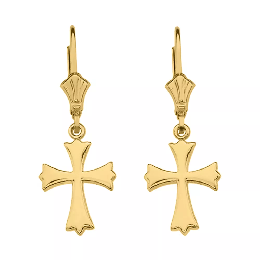 14k gold 2024 leverback earrings
