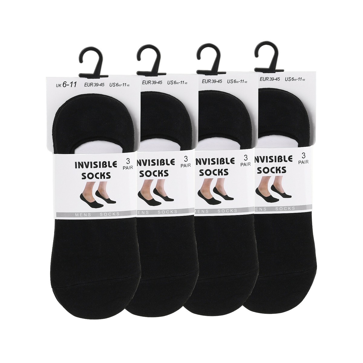Ladies Invisible Trainer socks Footsies No Shoe Show Liner Socks Womens 4-7