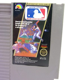 Major League Baseball CLEANED & TESTED AUTHENTIC NES Nintendo Game Cart LOT B