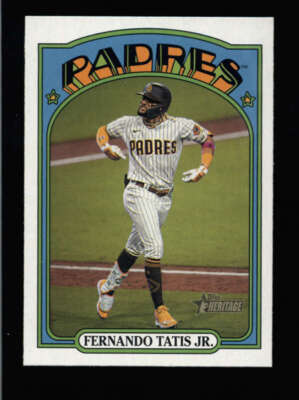 FERNANDO TATIS JR 2021 TOPPS HERITAGE #137 ACTION VARIATION SP