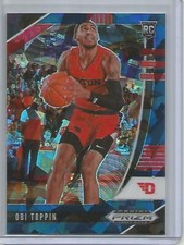 Obi Toppin 20/21 Panini Prizm Blue Ice Prizm Rookie #82/99