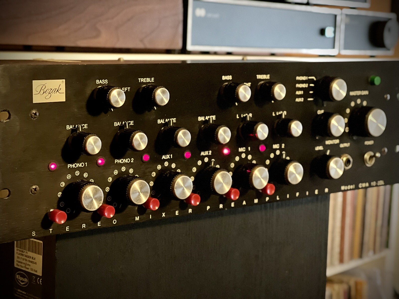 Vintage BOZAK CMA102DL Stereo Rotary DJ Mixer / Phono Preamplifier