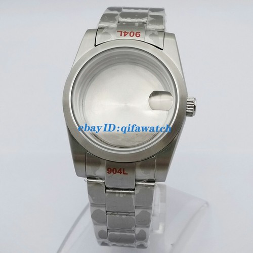 36mm/39mm estuche cepillado cristal zafiro ajuste movimiento NH35 NH36 Miyota 8215 PT5000 - Imagen 7 de 15