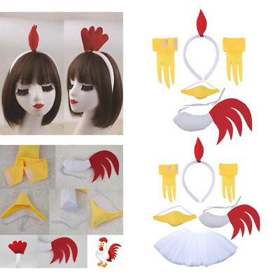 Huhn 3D Tier Kostüm Ostern Küken Stirnband Set für Tier Party Urlaub