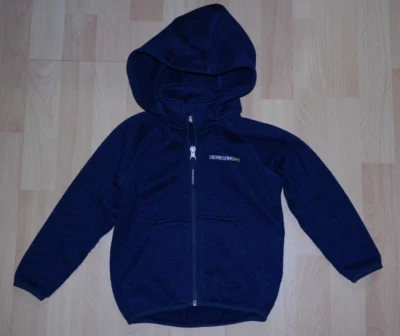 Didriksons 1913 Kinder Jacke Blau abnehmbare Kapuze Größe 90 - Bild 1 von 3