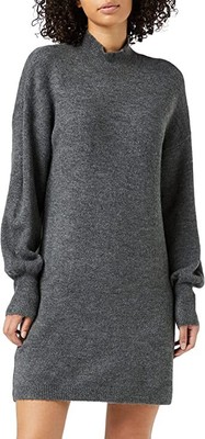 Vero Moda Pulloverkleid Größe M Grau Lefile Langarm