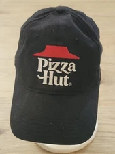 PIZZA HUT Uniform Black Adjustable Cap Hat Embroidered by Pizza Hut