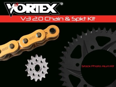 BMW 2020-2023 S1000RR VORTEX 520 CHAIN & STEEL SPROCKET KIT 16-45 GOLD