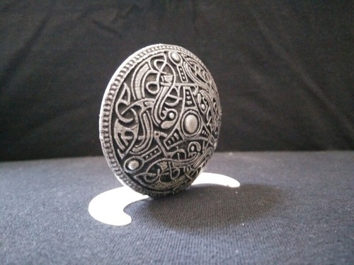 Viking Shield Ringerike Disk Sweden Sculpture Statue Decor - Pick Size and Color - Picture 9 of 23