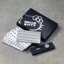 Sanrio Hello Kitty Mahjong Set Minimalism Black'n'White Holiday Gift Idea