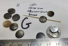 Vtg MOP Mother Of Pearl Jewelry Making Beads Unusual Carved Tulip Flower + 504