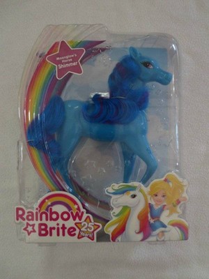 Moonglow S Horse Shimmer Rainbow Brite Blue 25th Anniversary New 2009 Playmates 43377218531 Ebay