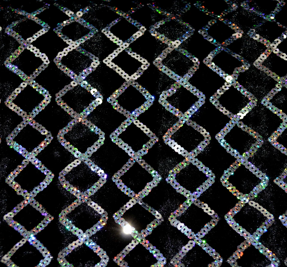 ms01g Funda Cojín Yoga Reforzada Lentejuelas Plateadas Estilo Terciopelo Brillo Negro Foto 4 de 4