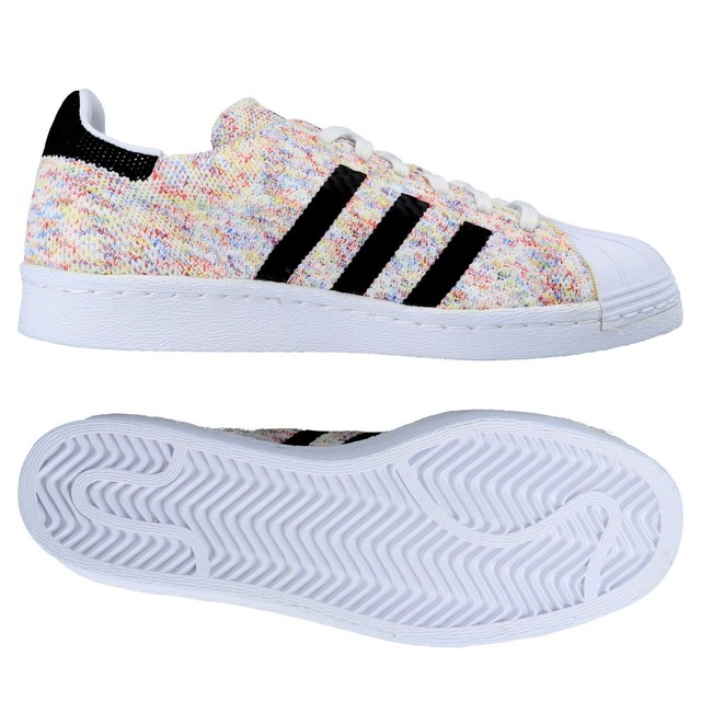 adidas superstar 80s primeknit white trainers