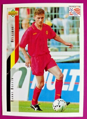 Danny Boffin, BELGIO-N.84-WORLD Cup USA 94 Collectible Card Der Upper D. E.C. K