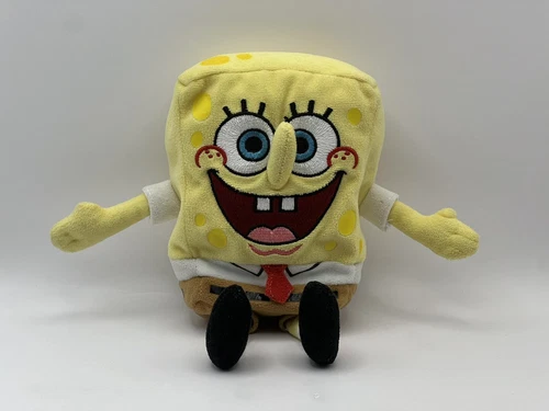 Spongebob Squarepants 8” TY Beanie Babies 2004 Nickelodeon Plush Vintage
