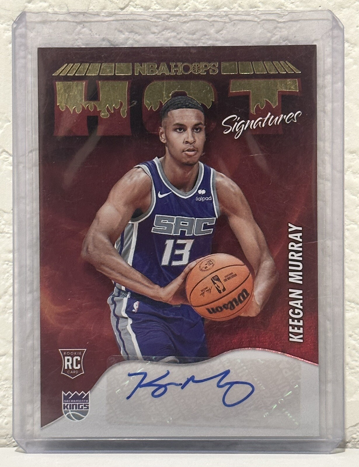 Keegan Murray 2022-23 Panini NBA Hoops Hot Signatures Rookie RC Auto! Kings