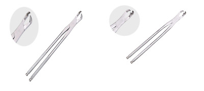 19'' 3 Prong/Root Equine Dental Extraction Forceps Set(2 Forceps Left + Right ) 