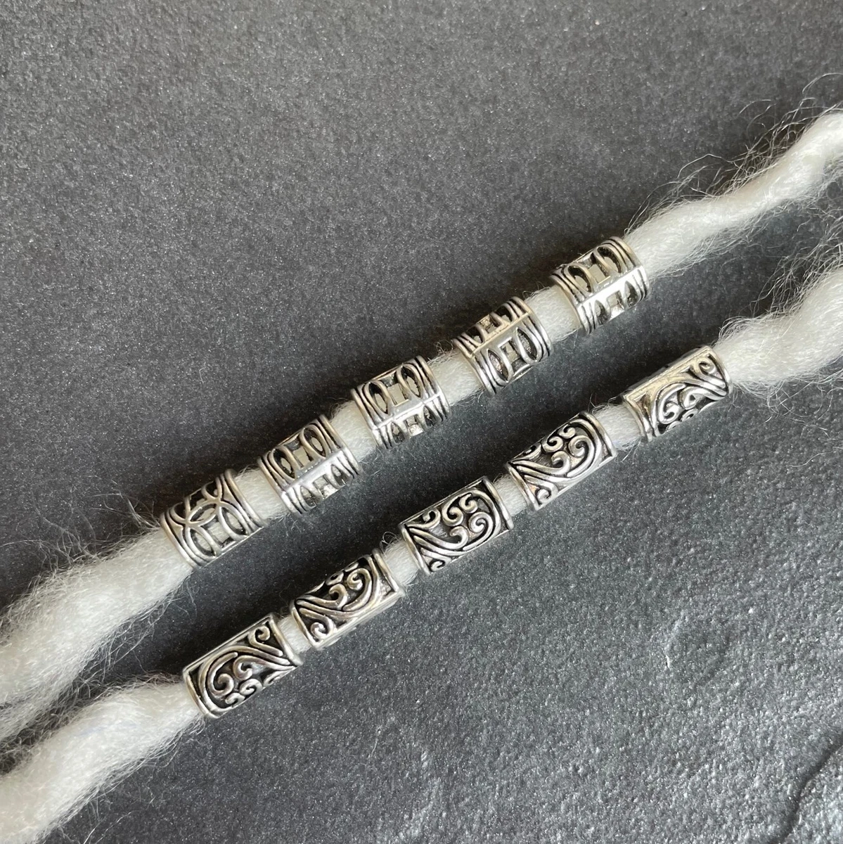 Silver beard best sale beads